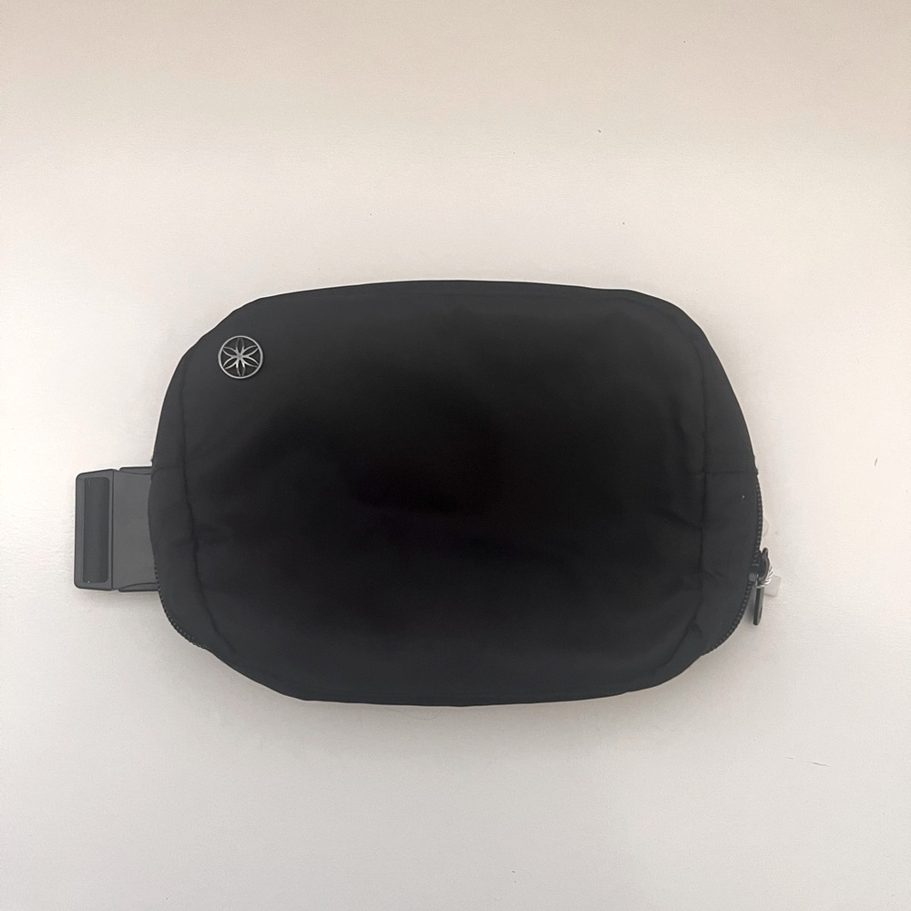 Belt Bag in Black with silver hardware